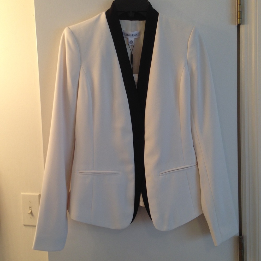Calvin Klein white blazer